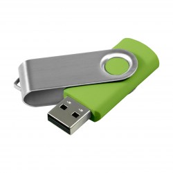 Флеш-память под логотип 16 Гб USB TWISTER 2.0, светло зеленый